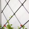 Outdoor 7-FT. Tall Wrought Iron Lattice Garden Trellis