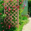 6-Foot Outdoor Garden Trellis with Classic Lattice in Brown Pine Wood