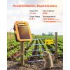 Solar Fence Charger, 0.3J 8 kV Solar Powered Fence Charger, 1.86 Miles Range, Weather-Resistant Electric Fence Energizer Kit, 7 Days Runtime