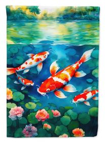 Koi Fish Garden Flag Mailbox Flag Decorative Yard Flag Banner Outside Patio Artwork Yard Flower Beds, Garden Size, Multicolor