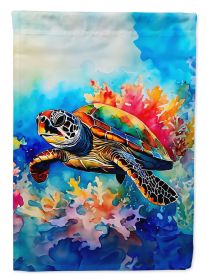 Loggerhead Sea Turtle Garden Flag Mailbox Flag Decorative Yard Flag Banner Outside Patio Artwork Yard Flower Beds, Garden Size, Multicolor