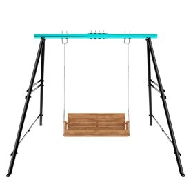 Swing Sets for Backyard, Outdoor Porch Swing Frame, Hammock Chair Stand Only, Max Load 550Lbs A-Frame Swing Stand, Swing Set for Patio, Playground