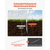 2 Panels Outdoor Privacy Screen, 36 x 45 in Air Conditioner Fence with 19.7 in Ground Stakes, Pool Equipment Enclosure, Strip Vinyl Privacy Fence