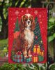 Cavalier Spaniel Holiday Christmas Garden Flag Mailbox Flag Decorative Yard Flag Banner Outside Patio Artwork Yard Flower Beds, Garden Size