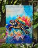 Loggerhead Sea Turtle Garden Flag Mailbox Flag Decorative Yard Flag Banner Outside Patio Artwork Yard Flower Beds, Garden Size, Multicolor