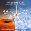 500W Wind Turbine Generator, 12V Wind Turbine Kit, 5-Blade Wind Power Generator with MPPT Controller
