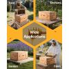 Bee Hive 30 Frame Bee Hives Starter Kit, Beeswax Coated Fir Wood, 2 Deep + 1 Medium Bee Boxes Langstroth Beehive Kit