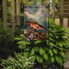 Brook Trout Garden Flag Mailbox Flag Decorative Yard Flag Banner Outside Patio Artwork Yard Flower Beds, Garden Size, Multicolor