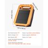 Solar Fence Charger, 0.3J 8 kV Solar Powered Fence Charger, 1.86 Miles Range, Weather-Resistant Electric Fence Energizer Kit, 7 Days Runtime