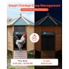 Automatic Chicken Coop Door, Battery Powered Chicken Coop Door with Timer & Manual Setting, Anti-Pinch Security, Durable Aluminum Alloy