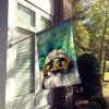 Turtles Tortoises House Flag Large Porch Sleeve Pole Decorative Outside Yard Banner Artwork Wall Hanging, Polyester, House Size, Multicolor