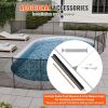 Pool Fence, 4 x 48 FT Pool Fences for Inground Pools, Removable Child Safety Pool Fencing, Easy DIY Installation Swimming Pool Fence