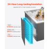 Drop in Ice Chest, 20"L x 16"W x 13"H Stainless Steel Drop in Cooler, 44.7 Quart Commercial Ice Bin with Flip Lid for Outdoor Kitchen Patio Bar