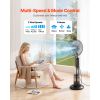 Misting Fan, 3 Wind Speeds Misting Standing Fan, Mister Cooling Fans with 0.79 gal Water Tank, Remote & Panel Control, Water Cooling Fans for Indoor