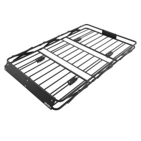 Roof Rack Cargo Basket, 64 X 39 X 4 In, Heavy Duty Roof Top Carrier Basket With Folding Design, 200 Lbs Capacity, All-Weather Easy-Install Car To (Option: default)