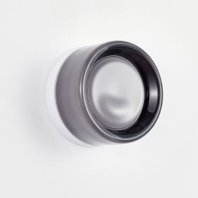 Minimalist Round Wall Light Modern Simple Design,Thick Glass Shade LED Fixture,Minimalist Round Wall Lamp For Bathroom Vanity, Bedroom Bedside, L (Option: Smoke)