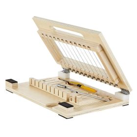 Soap Cutter, Cut 1-12 Bars, Precisely And Accurately Cut 1" Bars, Wood Frame With Stainless Steel Wire, With Extra Wires, Multi Handmade Soap Wir (Option: default)