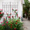 2 Pack Metal Garden Trellis 71" x 17.7" Rustproof Trellis for Climbing Plants Outdoor Flower Support